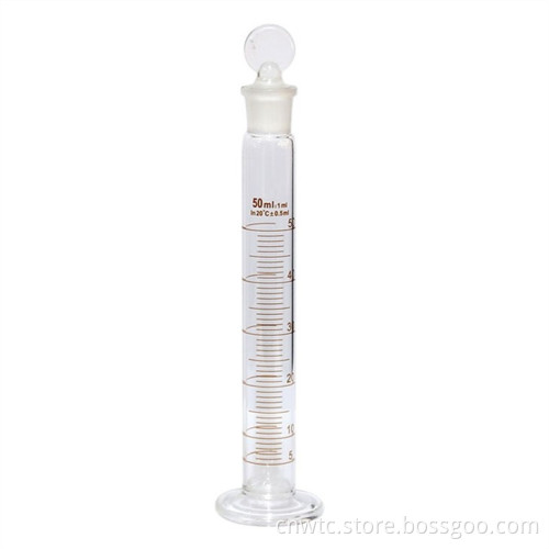Lab Grade Borosilicate Glass Graduated Cylinder: 100ml & 250ml Capacity, Featuring a Round Base and Spout Design